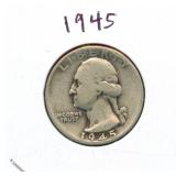 1945 Washington Silver Quarter