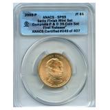 2009-P John Tyler Presidential Dollar - ANACS SP
