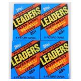 4 Sealed Packs of 1986 Topps Leaders Super Glossy
