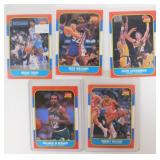 Five Fleer 1986-87 Basketball Cards - Really Nice
