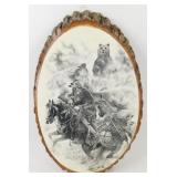 * Vintage Tree Bark Live Edge Mountain Man