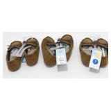 3 Pairs of Toddler Size Seven Slippers