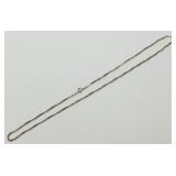 Vintage Sterling Silver Chain Necklace - Marked