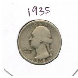 1935 Washington Silver Quarter