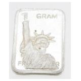 Silver Bar - Statue of Liberty, .999 Fine Silver,