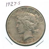 1927-S Peace Silver Dollar
