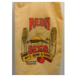 Vintage Feed Sack from Sun Prairie, WI - 18"x9"