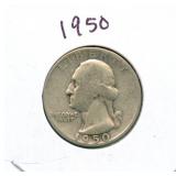 1950 Washington Silver Quarter