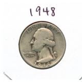 1948 Washington Silver Quarter