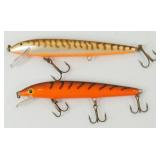Original Rapala Fish Lures (2) - Excellent