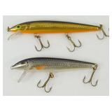 Original Rapala Fish Lures (2) - Excellent