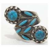 Vintage RMS Guad Mexico Sterling Turquoise Hand