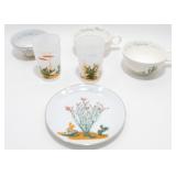 * 2 AZ Coffee Cups, 1 China AZ Cup & Saucer