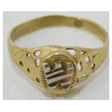 Vintage 10K Yellow Gold Child