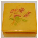 Vintage Alabaster Trinket Box