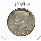 1964-D Kennedy Silver Half Dollar