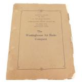 Vintage 1946 Westinghouse Air Brake Instruction