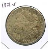 1921-S Morgan Silver Dollar