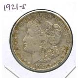 1921-S Morgan Silver Dollar