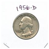 1956-D Washington Silver Quarter