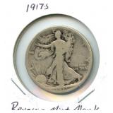 1917-S Walking Liberty Silver Half Dollar -