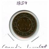 1859 Canadian Large Cent