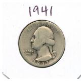 1941 Washington Silver Quarter