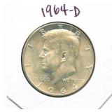 1964-D Kennedy Silver Half Dollar