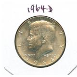 1964-D Kennedy Silver Half Dollar