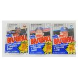 3 Sealed Cello Packs of 1989 Fleer Baseball Cards