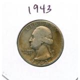 1943 Washington Silver Quarter