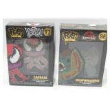 Venom & Jurassic Park Pop Pins