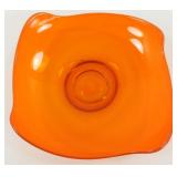 * Viking Glass Persimmon Color Bowl - 9" x 9"