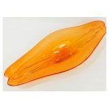 * Viking Glass Persimmon Color Console Bowl - 20"