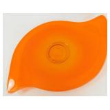 * Viking Glass Persimmon Color Platter - 17-1/2"