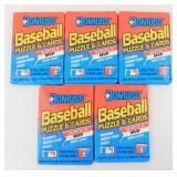5 Sealed Wax Packs of 1989 Donruss Baseball Cards