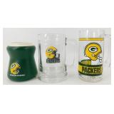 * 2 Packers Beer Mugs/Steins and an Old Packers