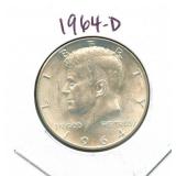 1964-D Kennedy Silver Half Dollar