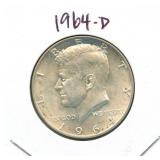 1964-D Kennedy Silver Half Dollar