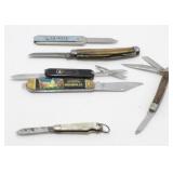 6 Vintage Folding Pocket Knives - Joseph Rogers &