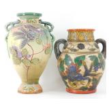 * 2 Vintage Japanese Vases - 10' and 12' Tall.