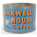 Vintage Maxwell House Coffee Tin Can