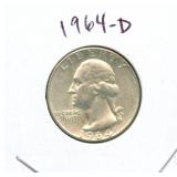 1964-D Washington Silver Quarter