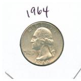 1964 Washington Silver Quarter