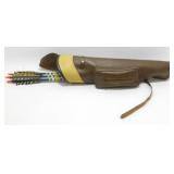 * Four Vintage Feather Fletched Arrows with