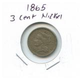1865 Three Cent Nickel