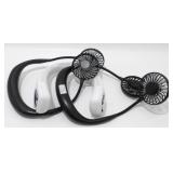 3 Portable Neck Fans - All Work