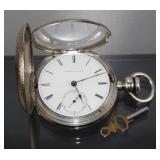 RARE Elgin H.Z. Culver Coin Silver Full Hunter