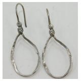 Silpada Sterling Silver Hammered Lasso Earrings -