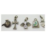 Group of 5 Sterling Silver Charms - 6.26 grams